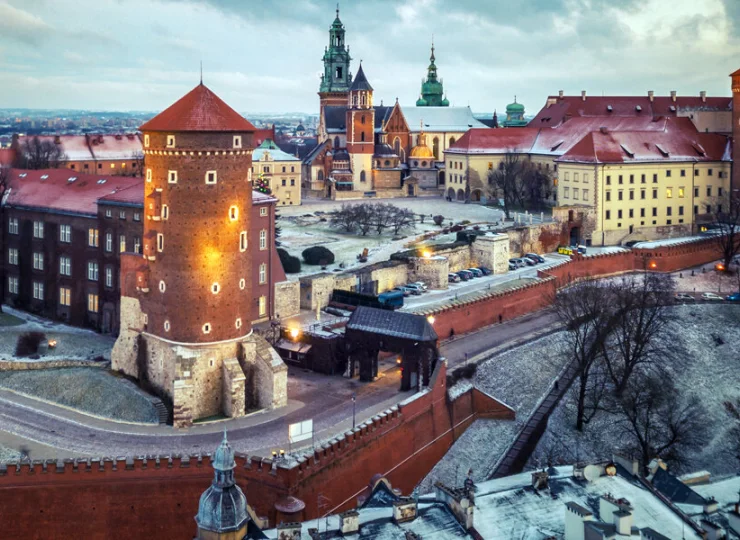 Hotel jest położony 5 minut jazdy od Wawelu i Starego Miasta