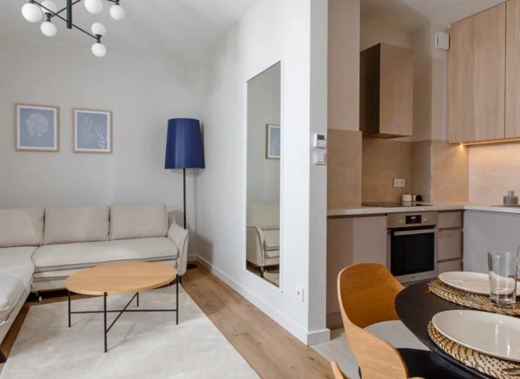 Apartamenty są jasne, eleganckie i nowoczesne