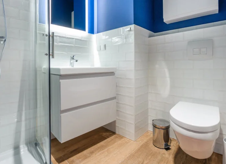 Każdy apartament posiada nowocześnie wyposażoną łazienkę