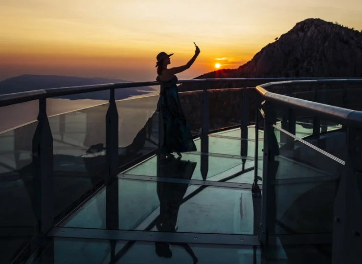 Atrakcją Makarskiej Riwiery jest szklany taras widokowy Skywalk Biokovo