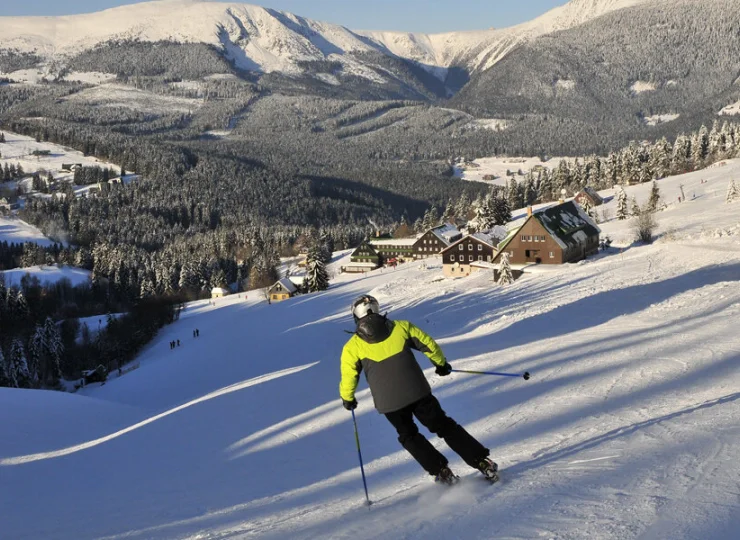 Pec pod Śnieżką to największy ośrodek narciarski w Czechach
