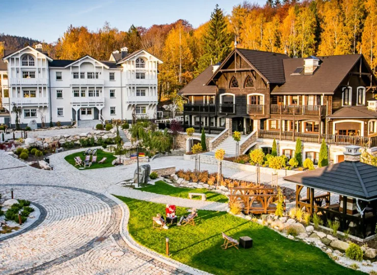 Stylowe wille nawiązują architekturą do tradycyjnej zabudowy norweskiej