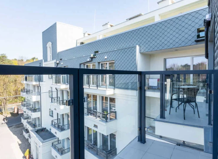 Każdy apartament dodatkowo posiada balkon
