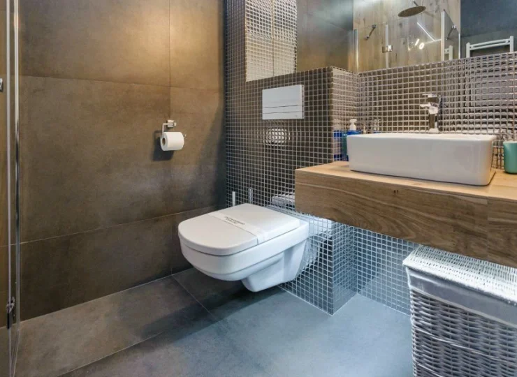 Każdy apartament dysponuje prywatną łazienką
