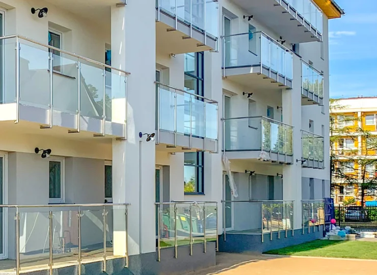 Każdy apartament posiada własny balkon