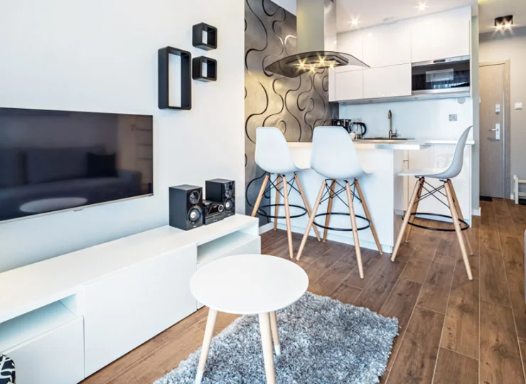 Apartamenty posiadają nowoczesne telewizory oraz dostęp do wifi