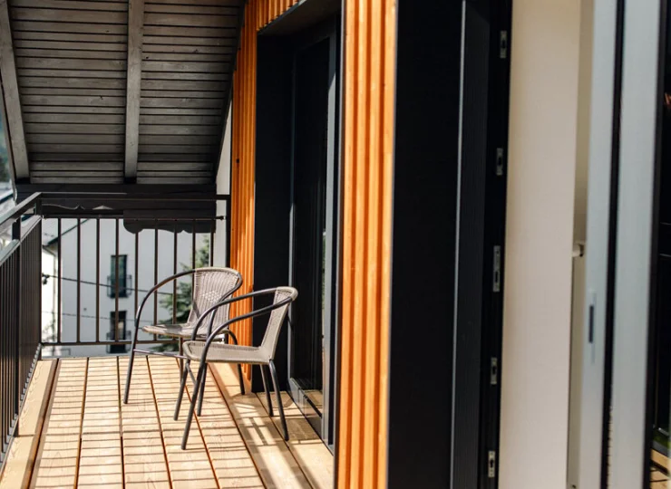 Każdy pokój ma własny balkon