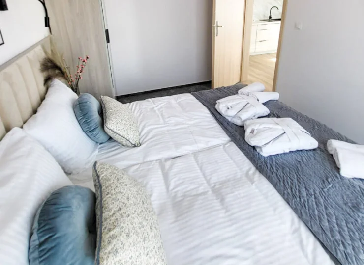 2-pokojowy apartament ma dodatkową sypialnię