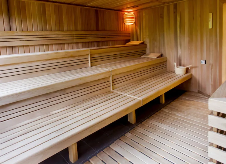 Goście mogą zregenerować się i oczyścić w saunie