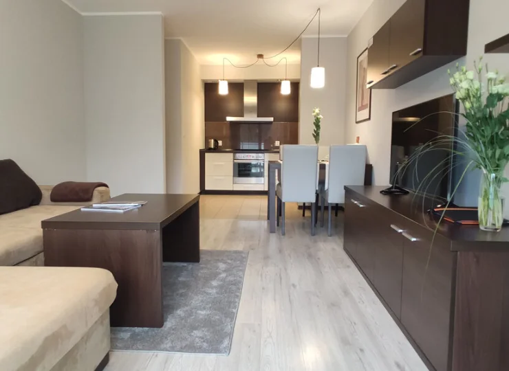 Każdy apartament może wygodnie pomieścić 4 osoby