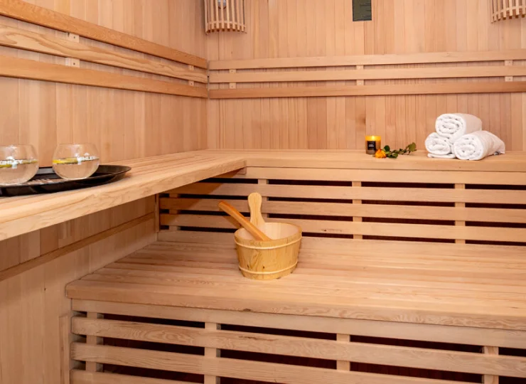 Goście mogą tutaj skorzystać z seansu w saunie