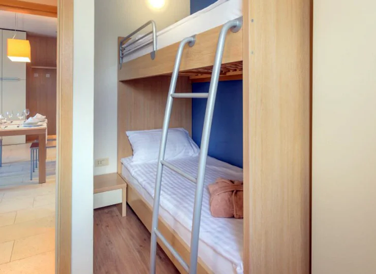 A w drugiej łóżko piętrowe - idealne na rodzinny pobyt w Chorwacji