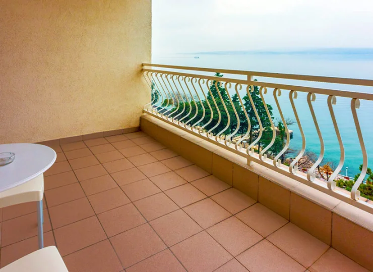 Przykładowy widok z balkonu z widokiem na morze