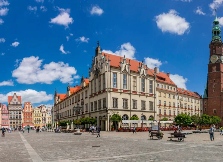 Wystarczy kilka minut spacerem, by dojść na Rynek we Wrocławiu