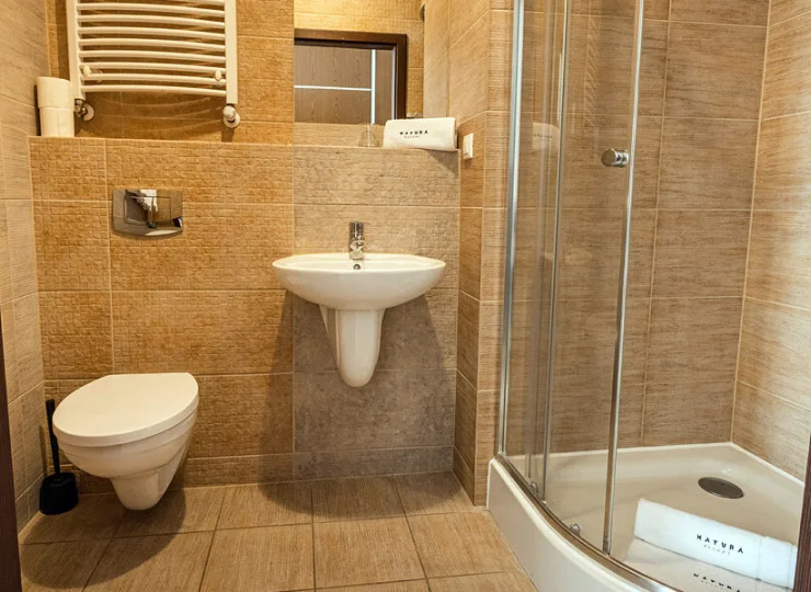 We wszystkich apartamentach jest prywatna łazienka