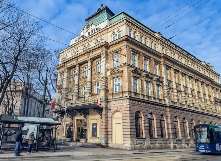 Hotel Royal mieści się w zabytkowych kamienicach w centrum Krakowa