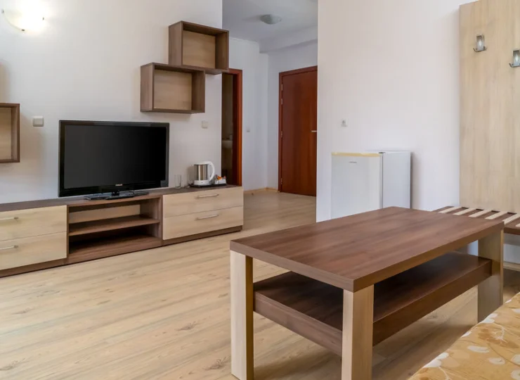 Apartament 2+2 suite jest najbardziej przestronny, ma 59 m2