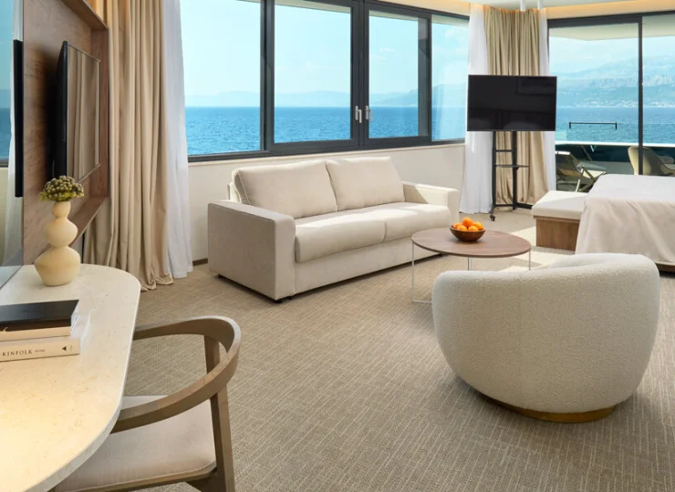 Komfortowy apartament bay suite z widokiem na Adriatyk