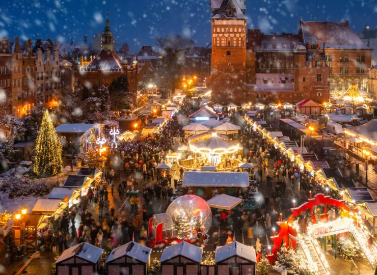Jarmark bożonarodzeniowy w Gdańsku jest uważany za jeden z najpiękniejszych