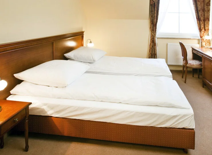 Można wybrać podwójne łóżko lub dwa pojedyncze