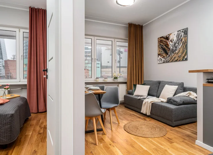 Apartamenty są dwupokojowe