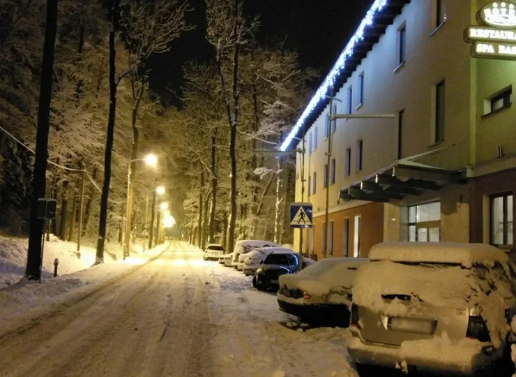 Hotel jest spokojnie zlokalizowany na skraju zdrojowej części Lądka-Zdroju
