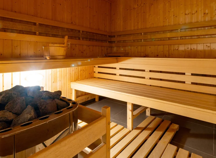 W strefie wellness znajduje się kilka różnych saun