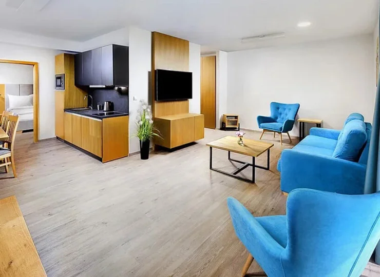 Dwupokojowy Apartament Lux może pomieścić aż 5 osób