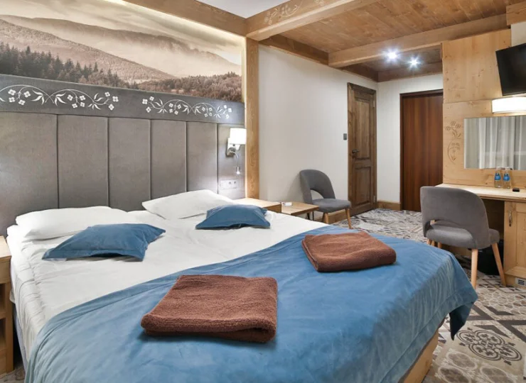 Pokoje Deluxe to wyjątkowe wnętrza i wyposażenie zapewniające komfortowy pobyt