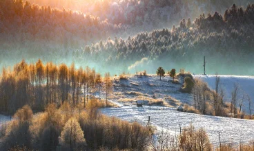 Bieszczady i Pasmo Otrytu są zimą wyjątkowo malownicze