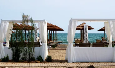 Resort ma prywatną strefę na plaży