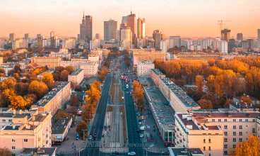 Ścisłe centrum Warszawy znajduje się zaledwie 5,5 km od hotelu