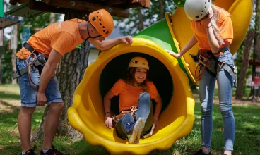 W Julinku znajduje się największy park linowy na Mazowszu