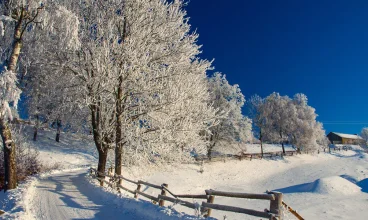 Zima na Kaszubach potrafi być piękna