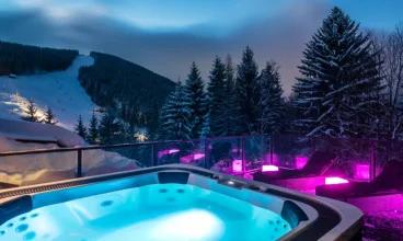 Zewnętrzne jacuzzi to przyjemna forma relaksu zimową porą