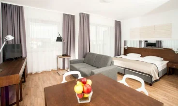 Apartamenty Studio tworzy otwarta przestrzeń