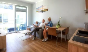 Apartamenty są wygodne na rodzinny wypoczynek nad morzem