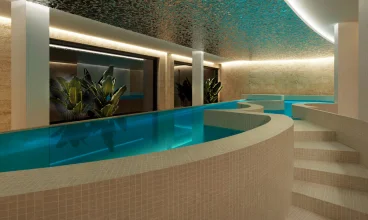 Goście mogą korzystać z krytego basenu, a latem także z zewnętrznego