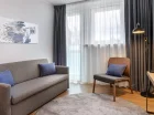 Obiekt oferuje nocleg w nowoczesnych apartamentach oraz pokojach typu studio