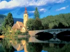 Jezioro Bohinj jest największym słodkim jeziorem Słowenii