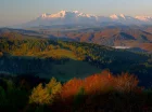 Atrakcje okolicy: panorama Tatr ze Schroniska nad Wierchomlą