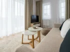 Komfortowy pokój dzienny apartamenty premium z rozkładaną sofą