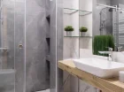 Łazienka apartamentu 2 z kabiną prysznicową