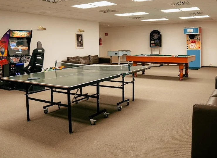 W pokoju gier czeka bilard, ping pong, rzutki