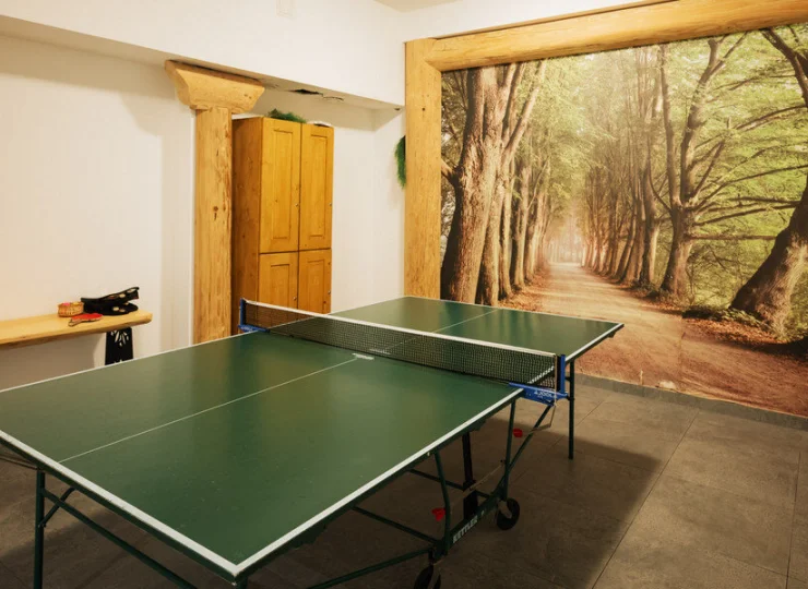 Jest także ping-pong i profesjonalna narciarnia z suszarnią butów narciarskich
