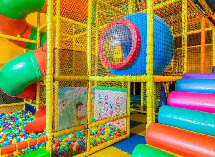 Sala zabaw dla dzieci z małpim gajem