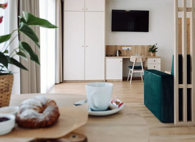 Apartamenty są funkcjonalnie wyposażone