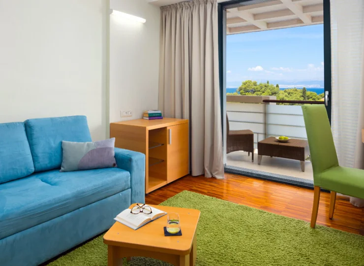 Cześć dzienna apartamentu duplex suite 2+2