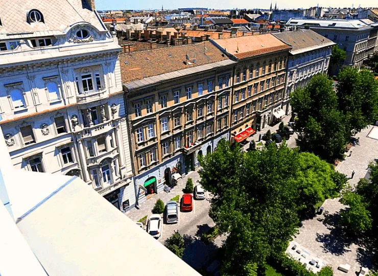 Widok z balkonu w jednym z pokoi superior balcony