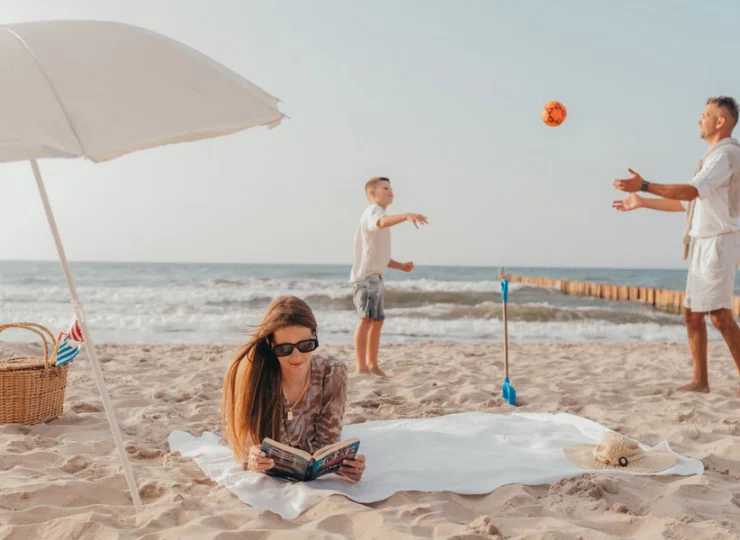 Do plaży jest 10 minut spacerem